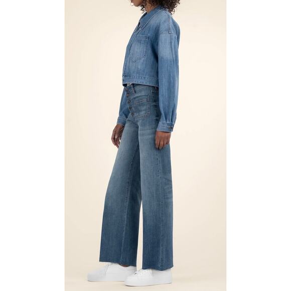 KUT FROM THE KLOTH® Luna Jacket size small women’s Jean jacket (new) - Picture 3 of 9